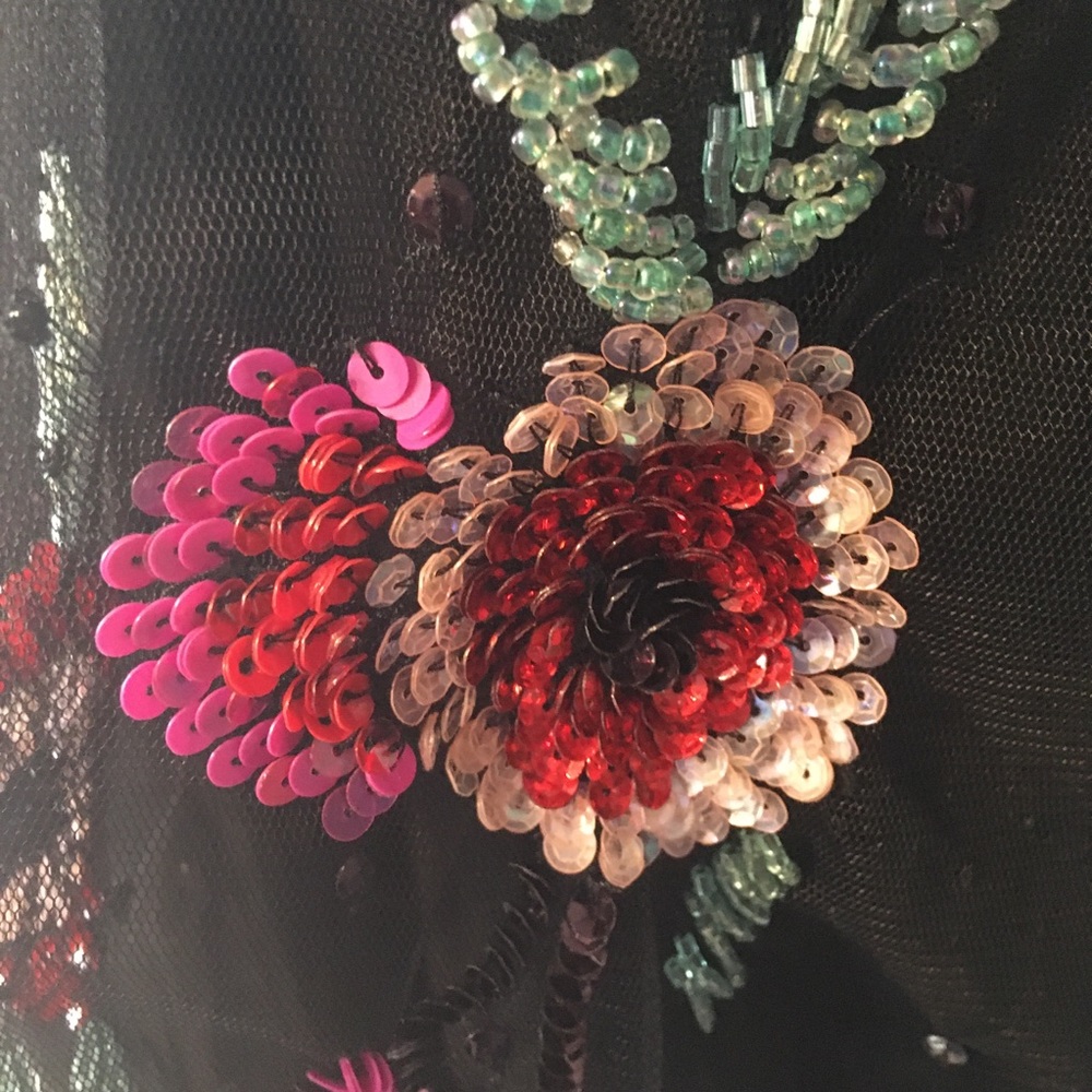 ASOS floral sequin dress size 2 - Picture 3 of 10